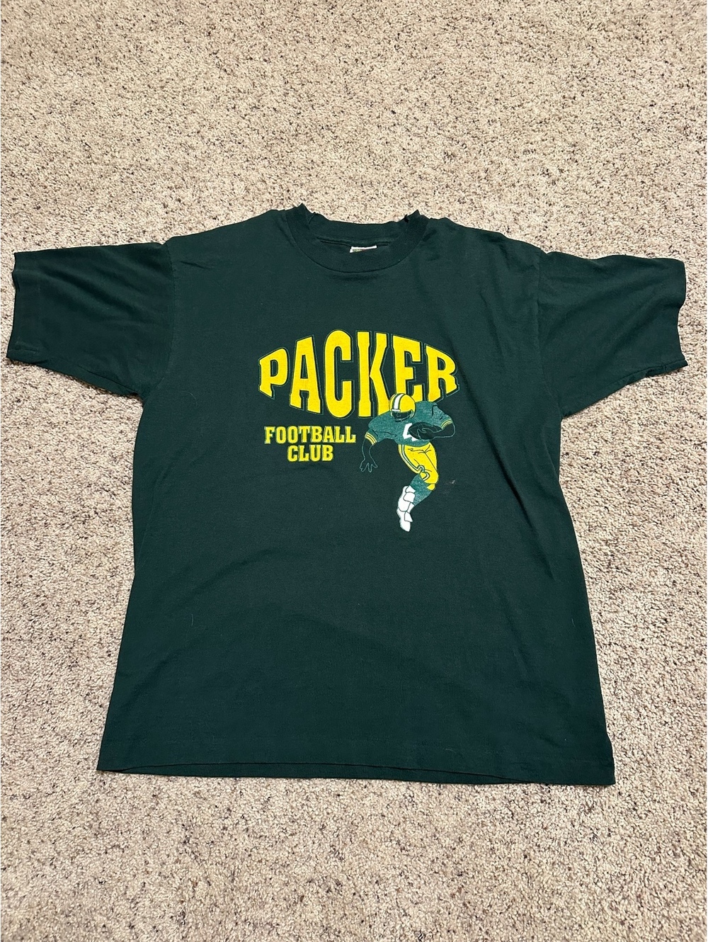 Green Packer Football Club Graphic T-Shirt Size L